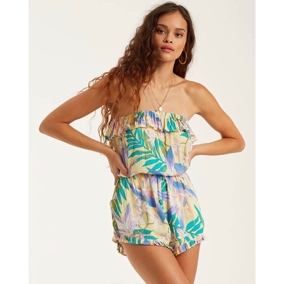 Billabong Pants - ★ Billabong Pocket Flower Floral Romper